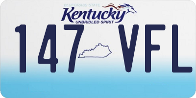 KY license plate 147VFL