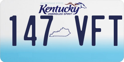 KY license plate 147VFT