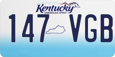 KY license plate 147VGB