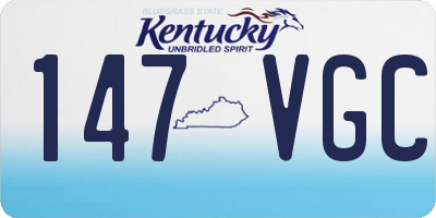 KY license plate 147VGC