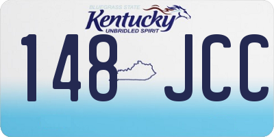 KY license plate 148JCC