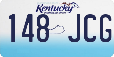 KY license plate 148JCG