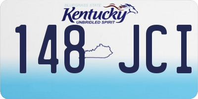 KY license plate 148JCI