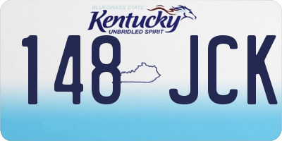 KY license plate 148JCK