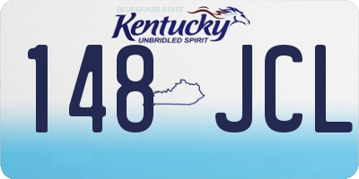 KY license plate 148JCL