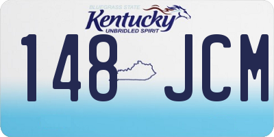 KY license plate 148JCM