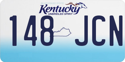 KY license plate 148JCN