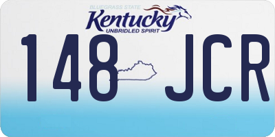 KY license plate 148JCR