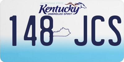 KY license plate 148JCS