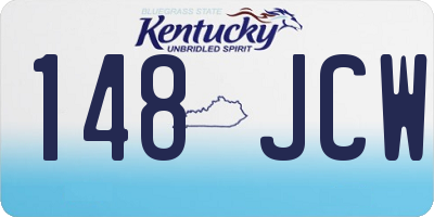KY license plate 148JCW