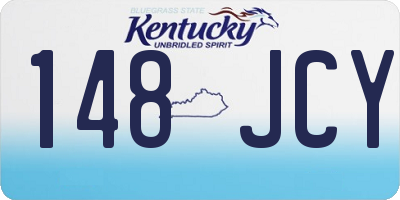 KY license plate 148JCY