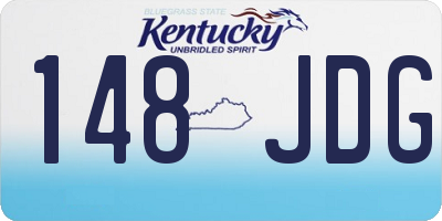 KY license plate 148JDG