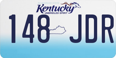 KY license plate 148JDR