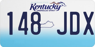 KY license plate 148JDX