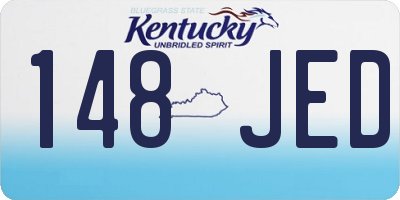 KY license plate 148JED