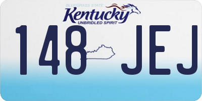 KY license plate 148JEJ