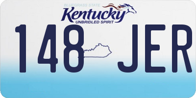 KY license plate 148JER