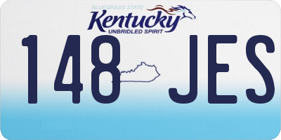 KY license plate 148JES