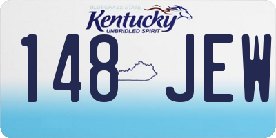 KY license plate 148JEW