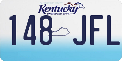 KY license plate 148JFL