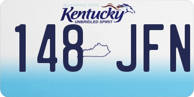 KY license plate 148JFN