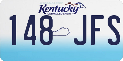 KY license plate 148JFS
