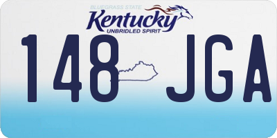 KY license plate 148JGA