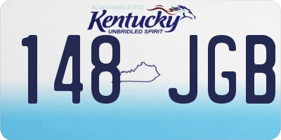 KY license plate 148JGB