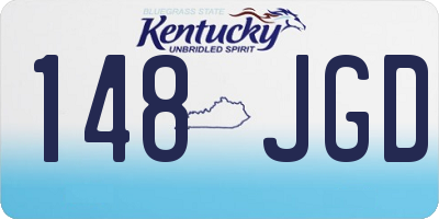 KY license plate 148JGD