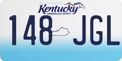 KY license plate 148JGL
