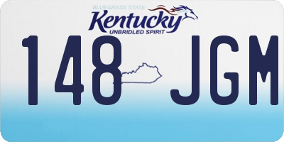 KY license plate 148JGM