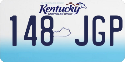 KY license plate 148JGP
