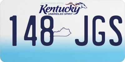 KY license plate 148JGS