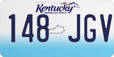 KY license plate 148JGV