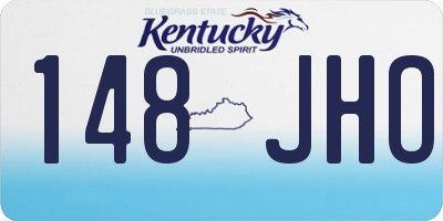 KY license plate 148JHO