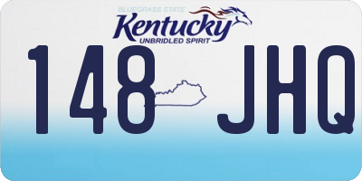 KY license plate 148JHQ