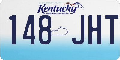KY license plate 148JHT