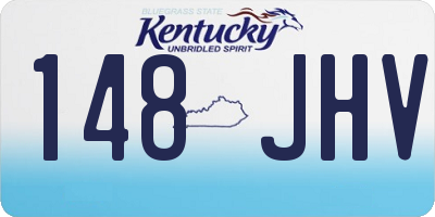 KY license plate 148JHV