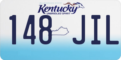 KY license plate 148JIL