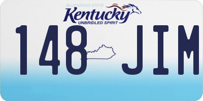 KY license plate 148JIM