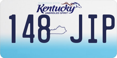 KY license plate 148JIP