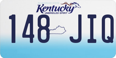 KY license plate 148JIQ