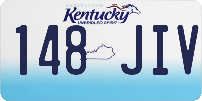 KY license plate 148JIV