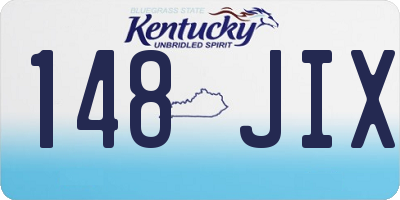 KY license plate 148JIX