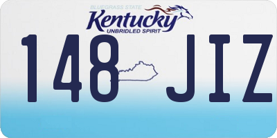 KY license plate 148JIZ