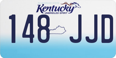 KY license plate 148JJD