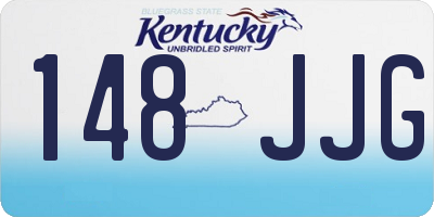 KY license plate 148JJG