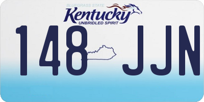 KY license plate 148JJN