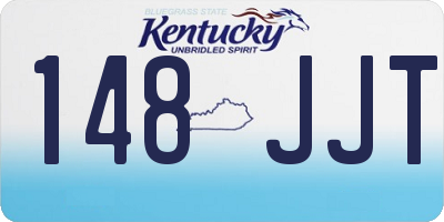 KY license plate 148JJT