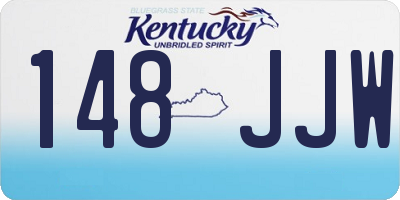 KY license plate 148JJW